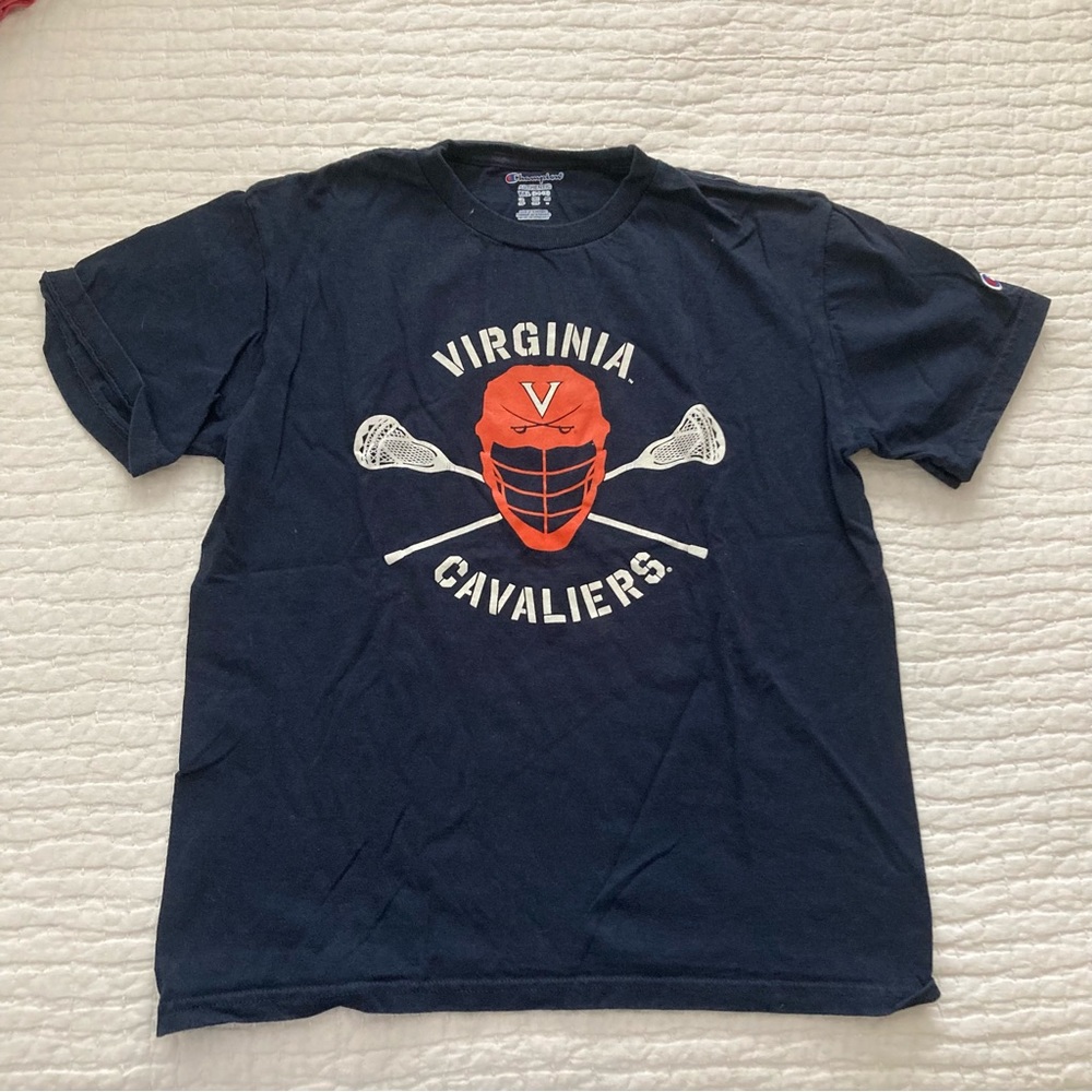 Champion Virginia Cavaliers Lacrosse Tee - Navy and Orange